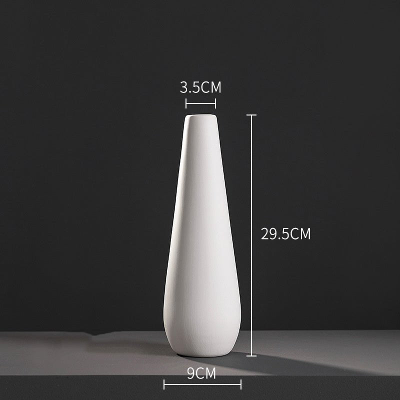 Fashion Simple White Ceramic Vase - Hearth & Lume