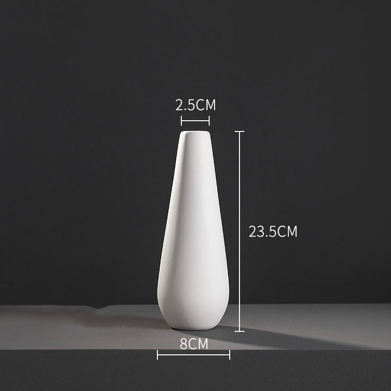 Fashion Simple White Ceramic Vase - Hearth & Lume
