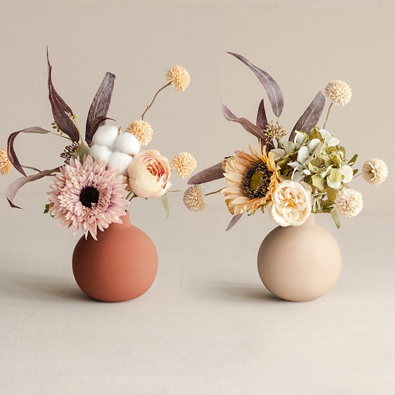 Simulation Floral Decoration Living Room Fake Flowers Dried Flower Bouquet Vase Table Flower Arrangement - Hearth & Lume