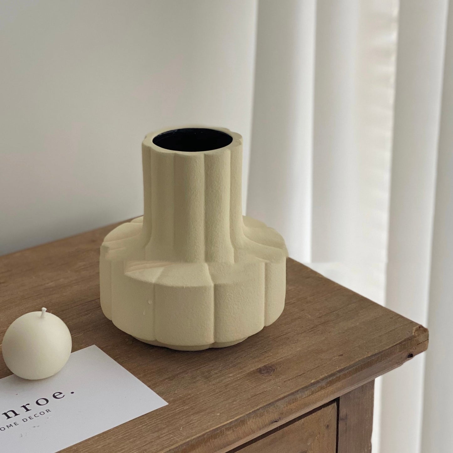 Ceramic Vase Decoration Flower Desktop Nordic Medium Countertop Floral Art - Hearth & Lume