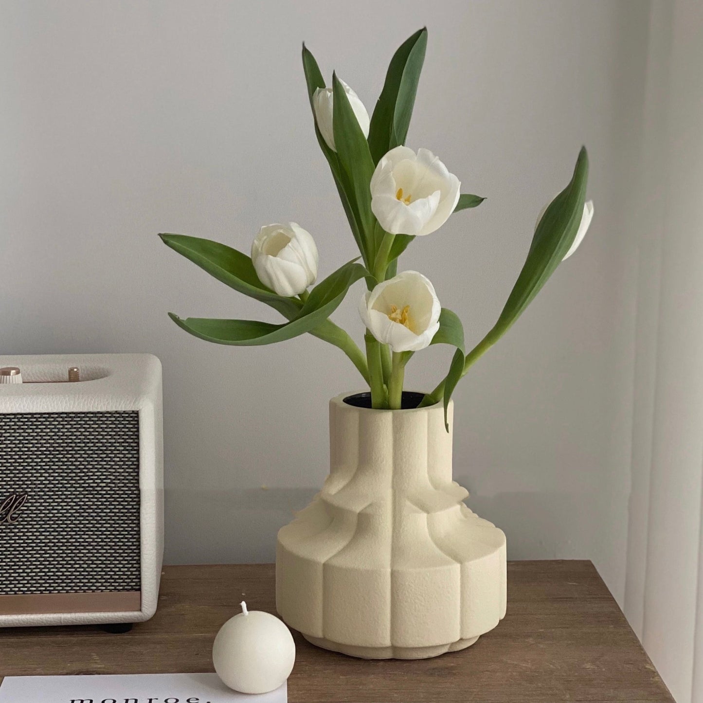 Ceramic Vase Decoration Flower Desktop Nordic Medium Countertop Floral Art - Hearth & Lume