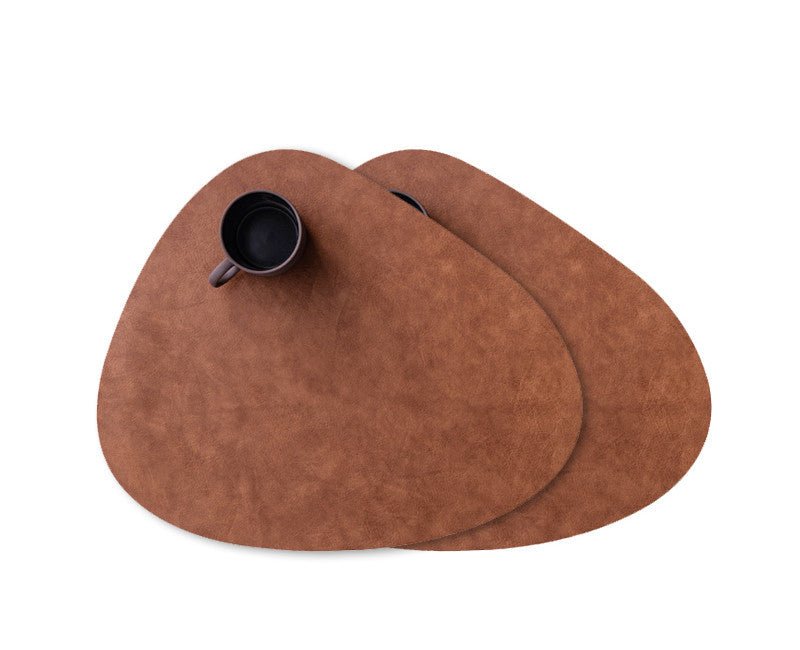 Placemat Leather Placemat Waterproof and Oilproof Pad Anti - scald Heat Insulation Pad - Hearth & Lume