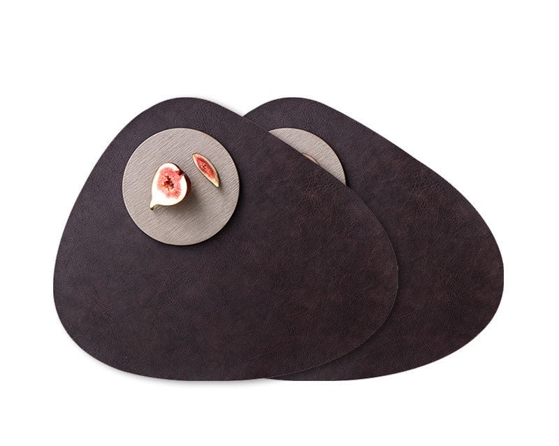 Placemat Leather Placemat Waterproof and Oilproof Pad Anti - scald Heat Insulation Pad - Hearth & Lume