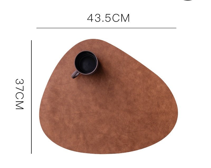 Placemat Leather Placemat Waterproof and Oilproof Pad Anti - scald Heat Insulation Pad - Hearth & Lume