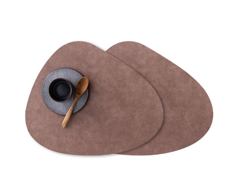 Placemat Leather Placemat Waterproof and Oilproof Pad Anti - scald Heat Insulation Pad - Hearth & Lume