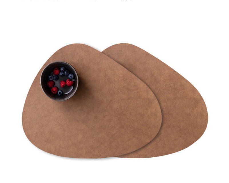 Placemat Leather Placemat Waterproof and Oilproof Pad Anti - scald Heat Insulation Pad - Hearth & Lume