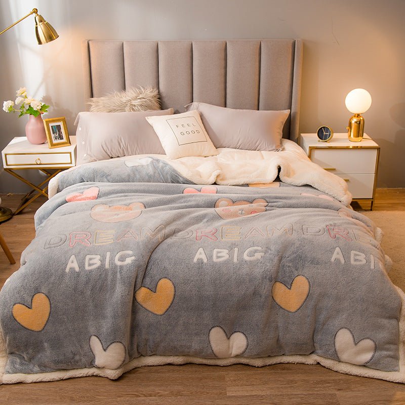 Thickened Winter Warm Single Quilt Blanket - Hearth & Lume