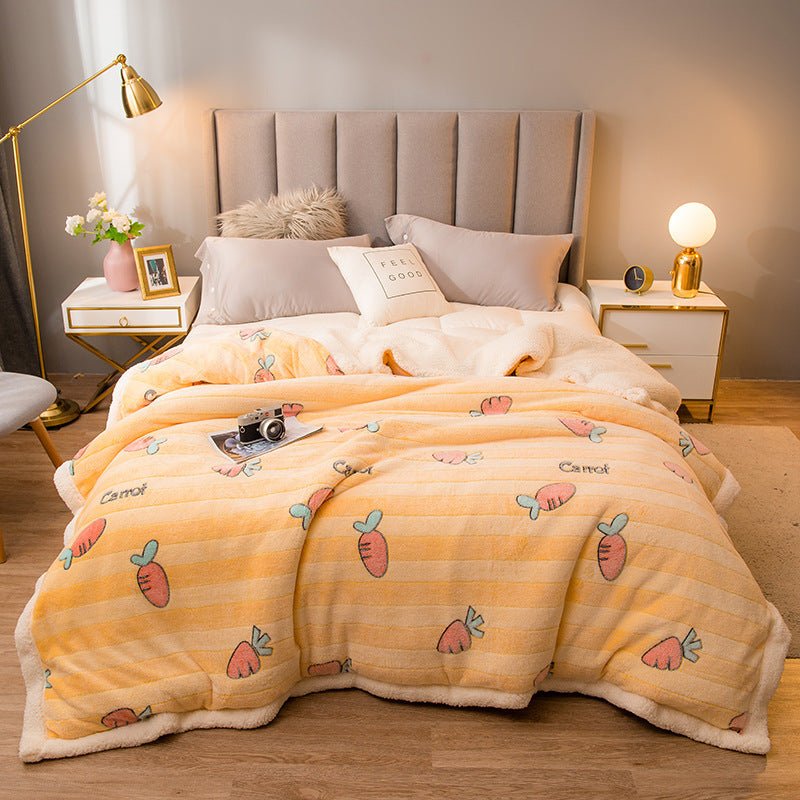 Thickened Winter Warm Single Quilt Blanket - Hearth & Lume