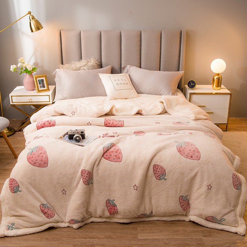 Thickened Winter Warm Single Quilt Blanket - Hearth & Lume