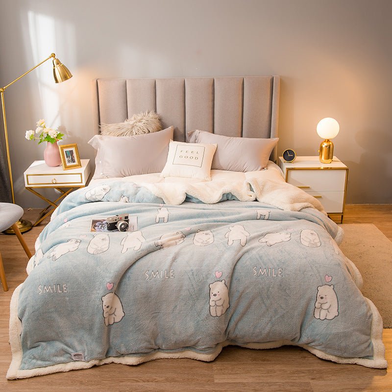 Thickened Winter Warm Single Quilt Blanket - Hearth & Lume