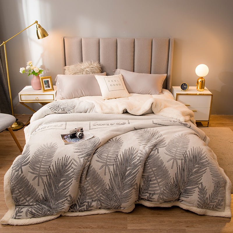 Thickened Winter Warm Single Quilt Blanket - Hearth & Lume