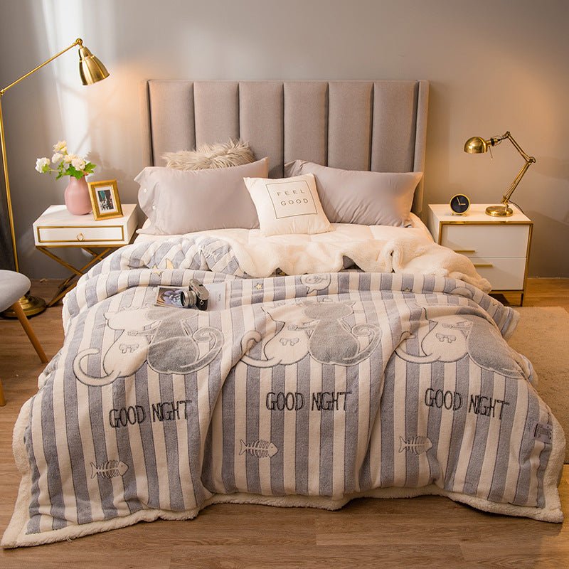 Thickened Winter Warm Single Quilt Blanket - Hearth & Lume