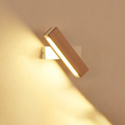 Wooden LED Wall Lamp Modern Adjustable Lighting - Hearth & Lume