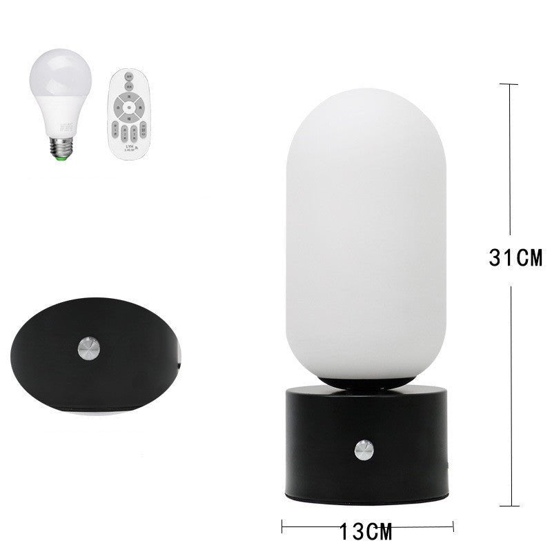 Desk Lamp Bedside Lamp Bedroom Touch Nordic Romantic Round Intelligent Lamp - Hearth & Lume