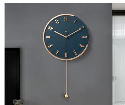 Nordic Light Luxury Decorative Clock Wall Hanging Fashion Wall Clock - Hearth & Lume
