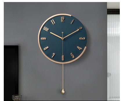 Nordic Light Luxury Decorative Clock Wall Hanging Fashion Wall Clock - Hearth & Lume