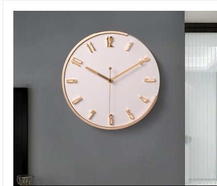 Nordic Light Luxury Decorative Clock Wall Hanging Fashion Wall Clock - Hearth & Lume