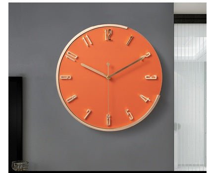 Nordic Light Luxury Decorative Clock Wall Hanging Fashion Wall Clock - Hearth & Lume