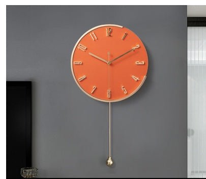 Nordic Light Luxury Decorative Clock Wall Hanging Fashion Wall Clock - Hearth & Lume