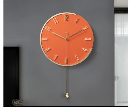 Nordic Light Luxury Decorative Clock Wall Hanging Fashion Wall Clock - Hearth & Lume