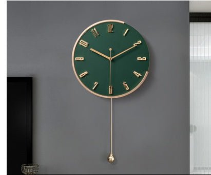 Nordic Light Luxury Decorative Clock Wall Hanging Fashion Wall Clock - Hearth & Lume