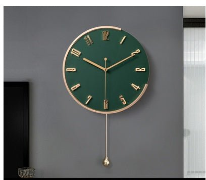 Nordic Light Luxury Decorative Clock Wall Hanging Fashion Wall Clock - Hearth & Lume
