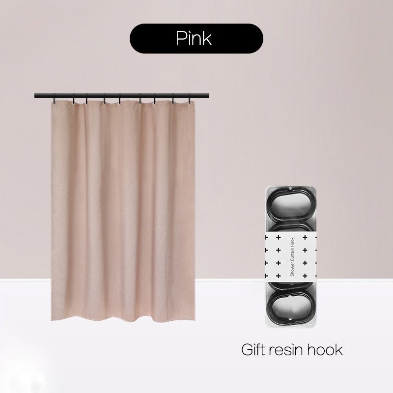 Magnetic Suction Non - Perforated Waterproof Bathroom Curtain - Hearth & Lume