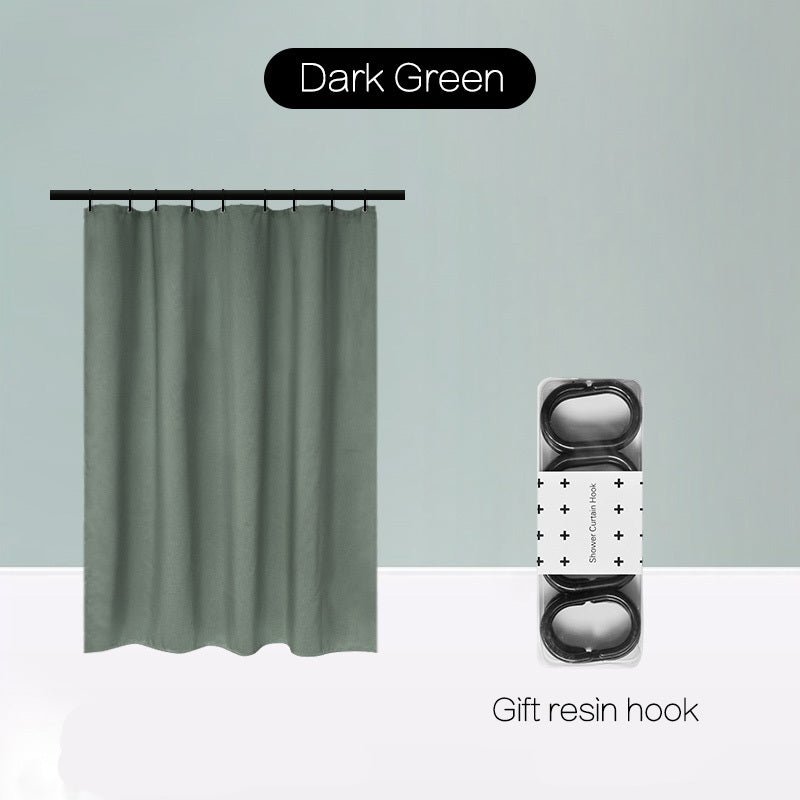 Magnetic Suction Non - Perforated Waterproof Bathroom Curtain - Hearth & Lume
