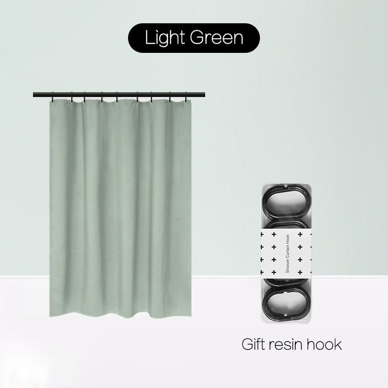 Magnetic Suction Non - Perforated Waterproof Bathroom Curtain - Hearth & Lume
