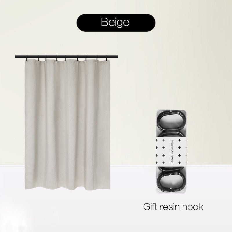 Magnetic Suction Non - Perforated Waterproof Bathroom Curtain - Hearth & Lume