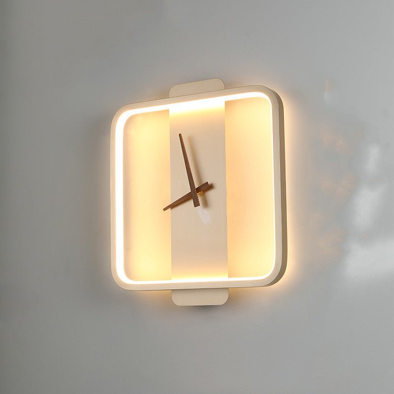Nordic Wall Lamp Bedroom Bedside Lamp Clock Modeling Lamp - Hearth & Lume