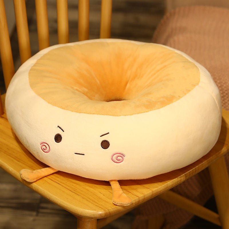 Toast Bread Futon Cushion Home Floor Chair Cushion Plush Office Tatami Pudding Butt Cushion - Hearth & Lume
