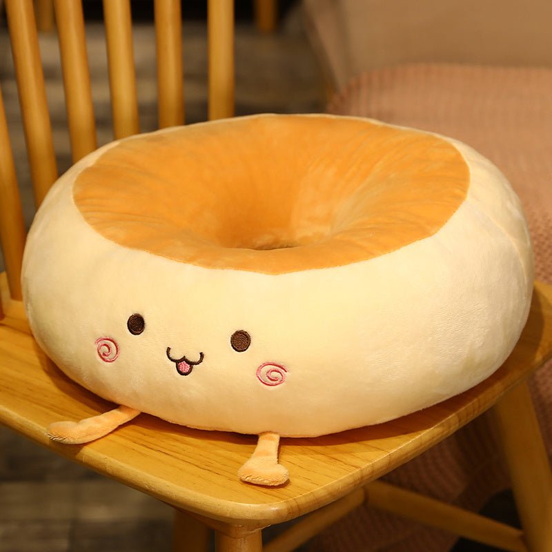Toast Bread Futon Cushion Home Floor Chair Cushion Plush Office Tatami Pudding Butt Cushion - Hearth & Lume