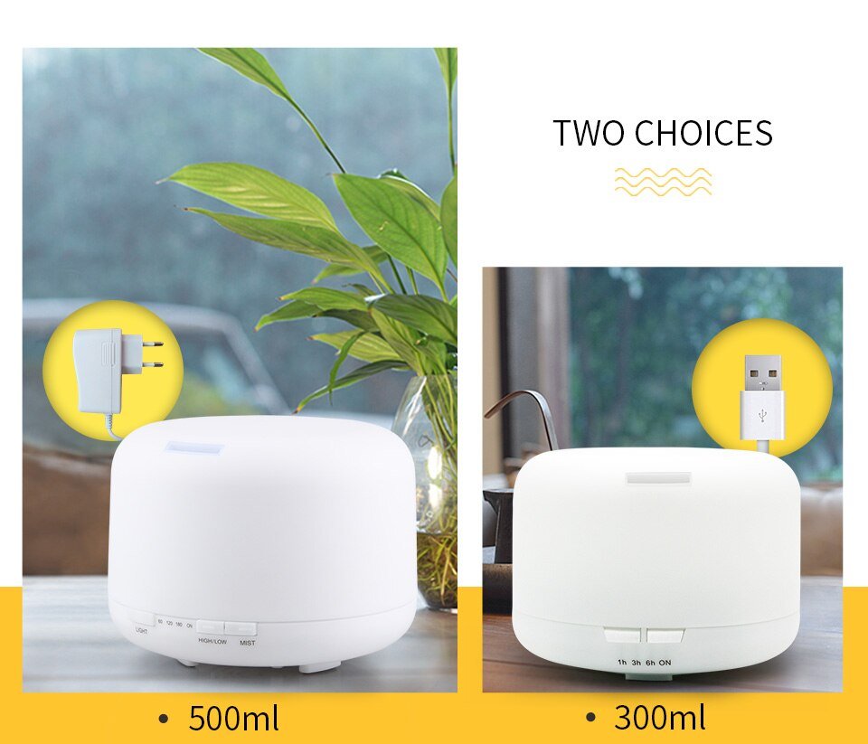500ml Ultrasonic Air Humidifier - Hearth & Lume