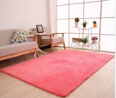 Living Room Rug Area Solid Carpet Fluffy Soft Home Decor White Plush Carpet - Hearth & Lume
