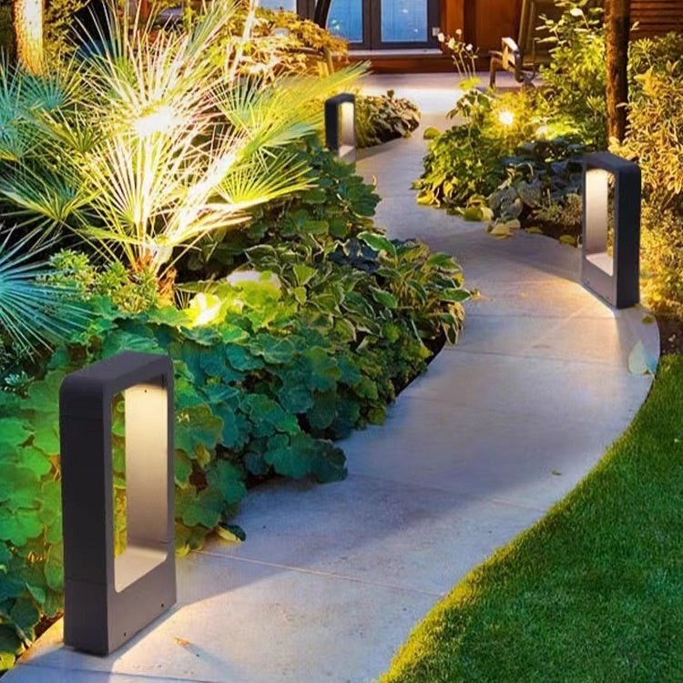 Outdoor Die - cast Aluminum Lawn Lamp Park Scenic Spot Lighting - Hearth & Lume