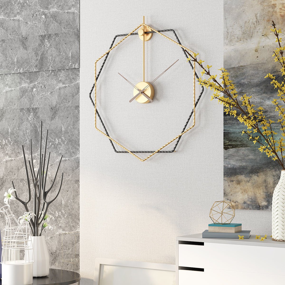 Restaurant Ideas Living Room Clock Polygon - Hearth & Lume