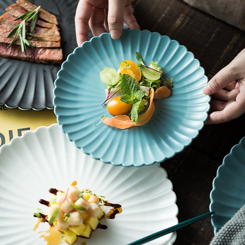 Creative Simple Solid - color Ceramic Plate - Hearth & Lume