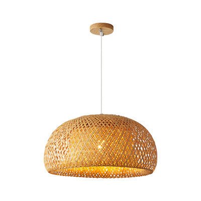 Bamboo Woven Simple Japanese Creative Pastoral Chandelier - Hearth & Lume