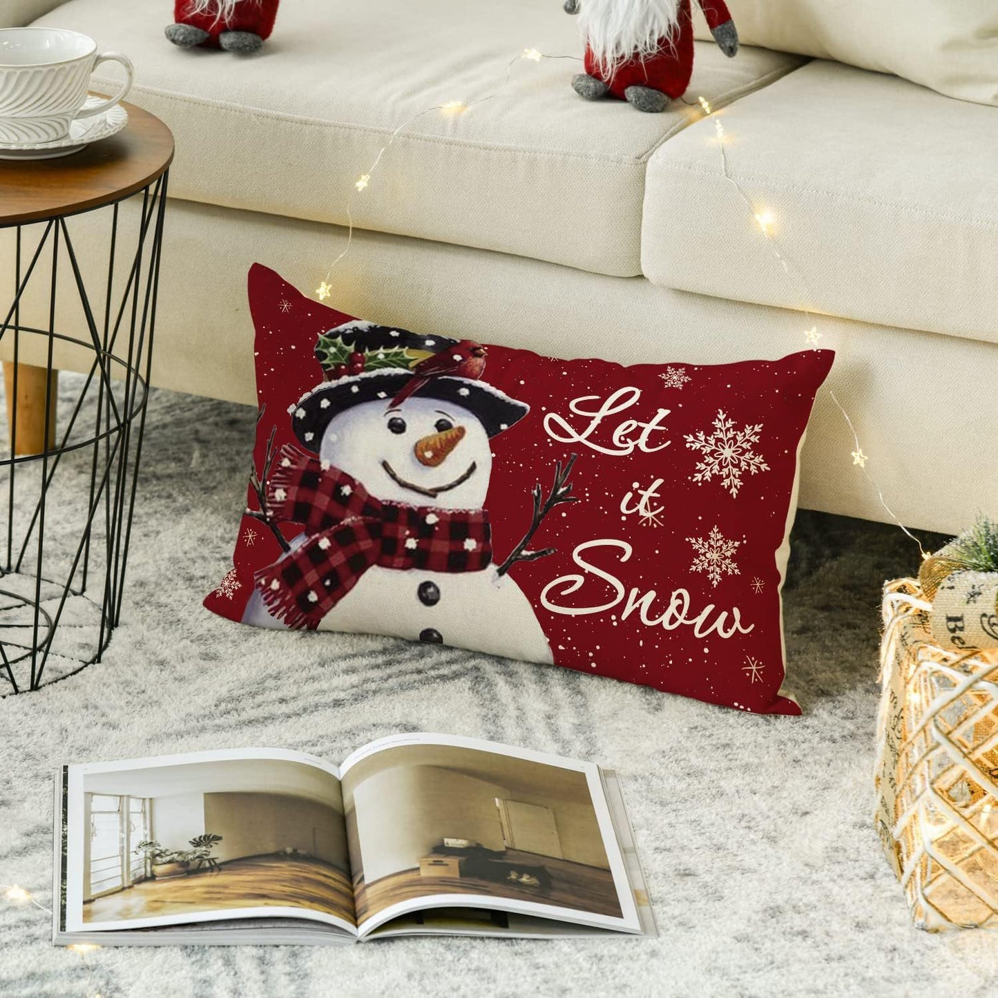 Christmas Simple Linen Pillow Cover Home Sofa Decoration - Hearth & Lume