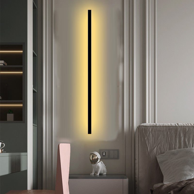 Minimalist Long Wall Bedroom Bedside Lamp - Hearth & Lume