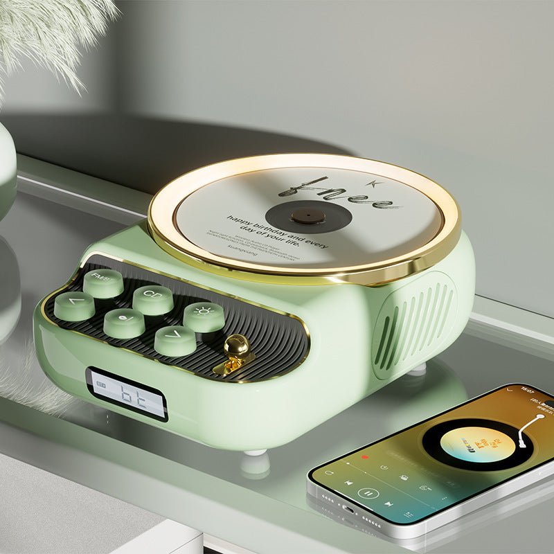 Retro Bluetooth Speaker Ambience Light CD Player - Hearth & Lume