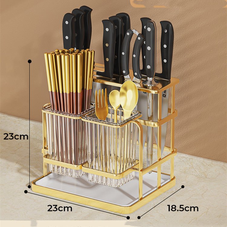 Draining Tube Wall - mounted Kitchen Rack Basket Chopsticks Cage - Hearth & Lume
