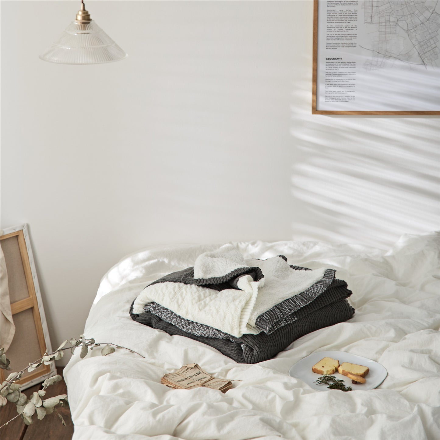 Lamb Cashmere Thickened Warm Blanket Quilt Knitting - Hearth & Lume