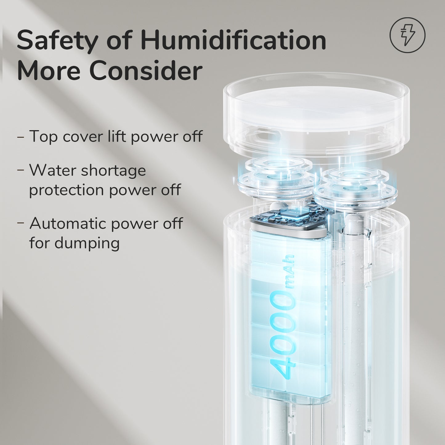 Small Humidifiers 500ml Desk Humidifier Night Light - Hearth & Lume
