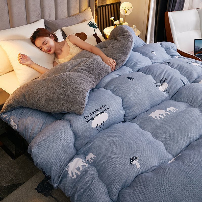 Lamb Cashmere Winter Quilt Thickened - Hearth & Lume