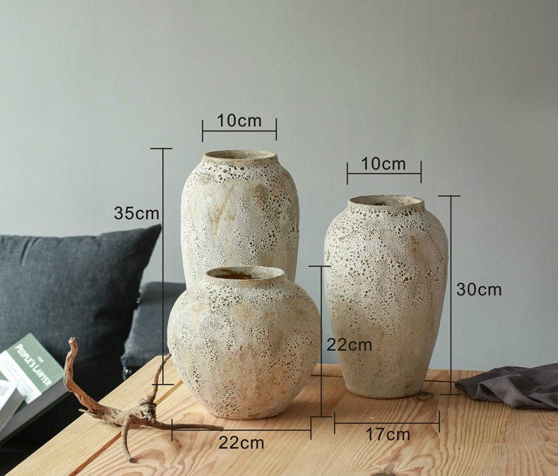 Dried flowers ceramic flower arrangement vase - Hearth & Lume