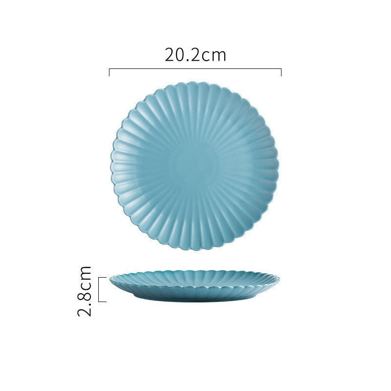 Creative Simple Solid - color Ceramic Plate - Hearth & Lume