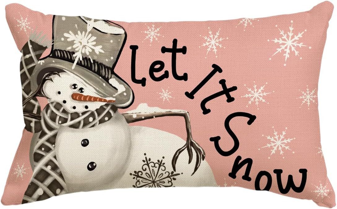 Christmas Simple Linen Pillow Cover Home Sofa Decoration - Hearth & Lume