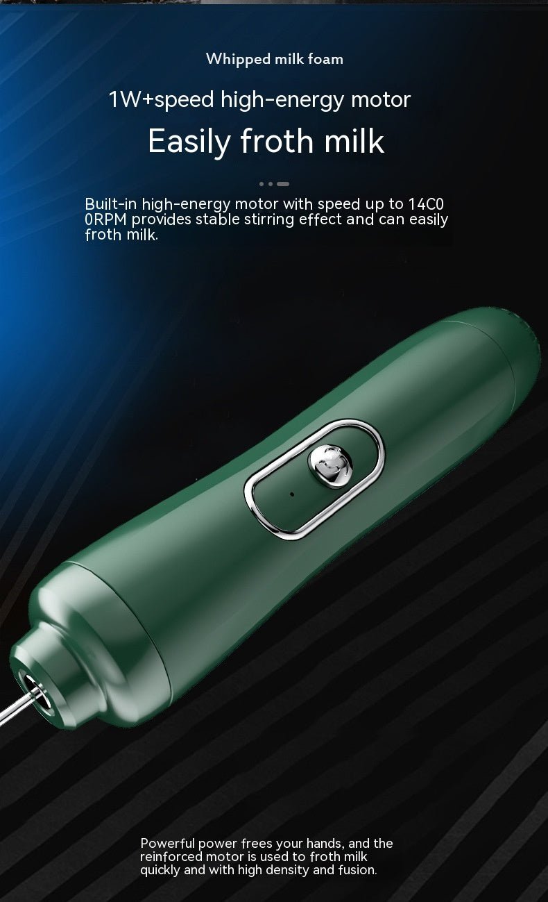 Milk Frother Coffee Frother Household Electric Milk Stirring Battery Handheld Blender - Hearth & Lume